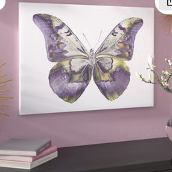 Butterfly picture in shades Of Lavender And Purple.
