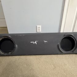 Dual 10” Under-Seat Truck Subwoofer Box – 57” Wide