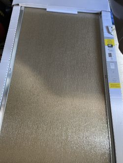 Franklin 60 Inch Glass Chrome Shower Door With Rain Glass