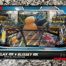 Pokemon Trading Card Game Snorlax ex and Blissey ex Special Collection Box