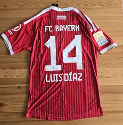 (XL, 2XL, 3XL) Luis Lucho Diaz 14 - Bayern Munich 2026/27 Home Red Player Jersey