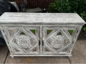 Coast to Coast Francesca Two Door Credenza in Ivory Rub