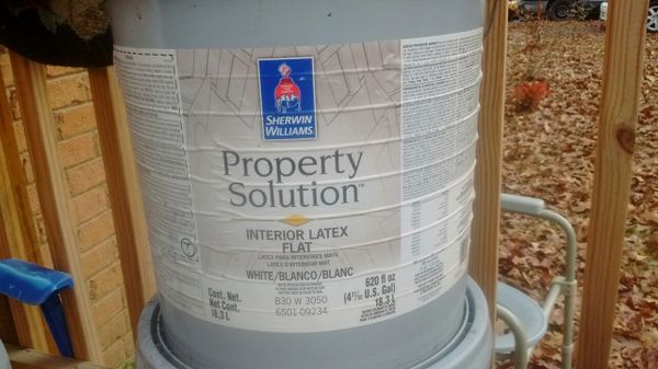 5 Gallon Bucket Interior Latex Flat Sherwin Williams Property Solution Paint For In Indian Trail Nc Offerup