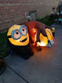 Jerry & Stuart AirBlown inflatable illumination MINIONS  5.5 ft