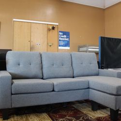 Light Gray Reversible Sofa Sectional
