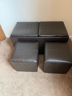 1 Brown Ottoman