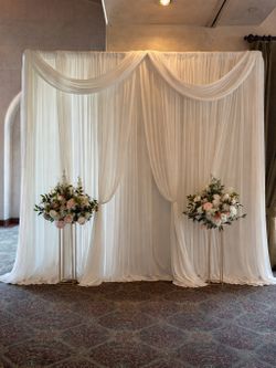 Light lush event drapery