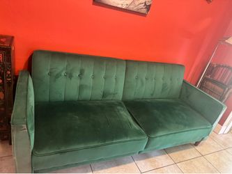Green  Velvet Sofa