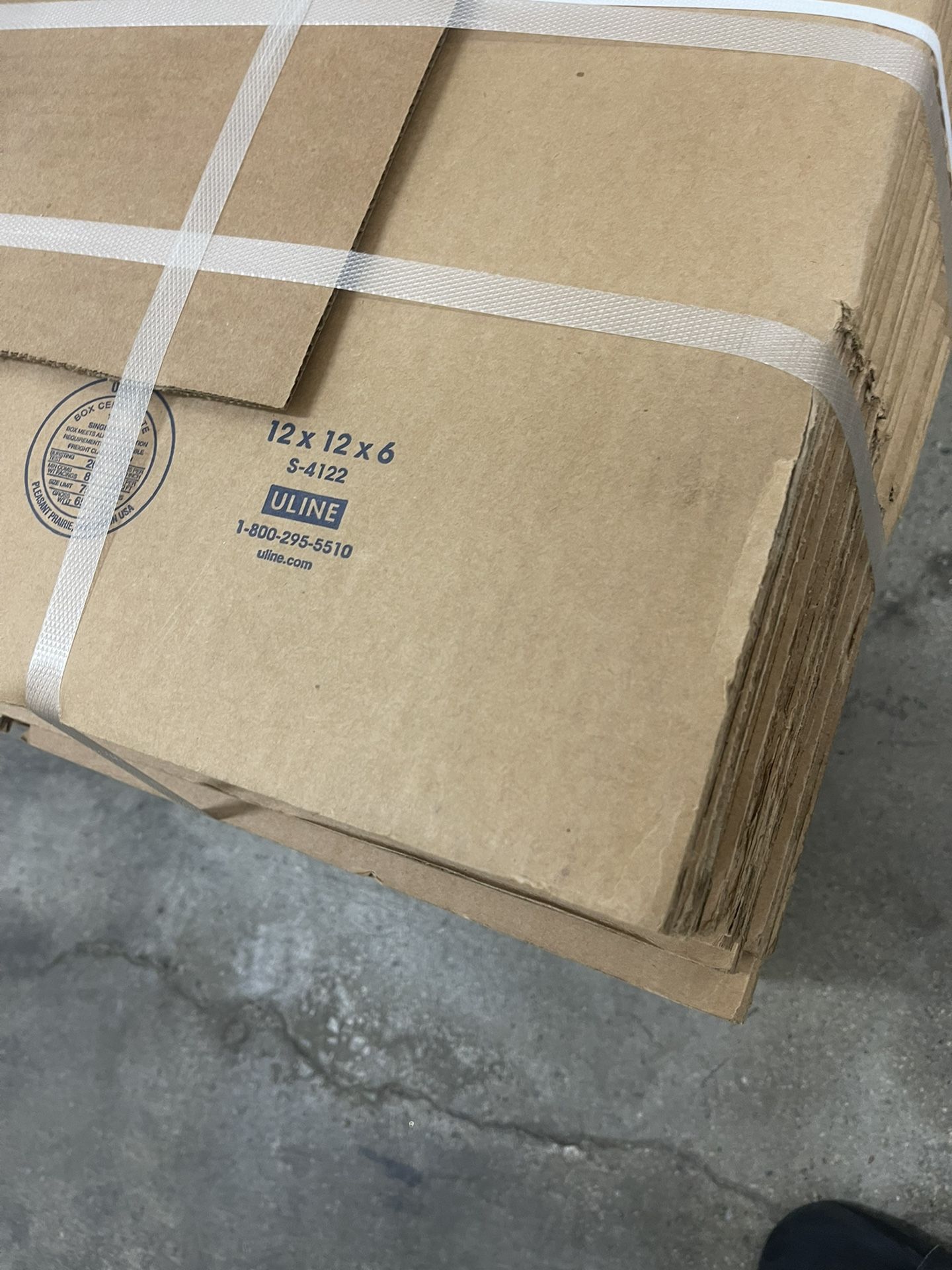 ULine Shipping Boxes 12x12x6