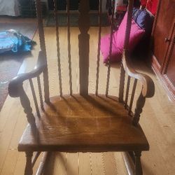 Rare VINTAGE Wood Rocking Chair!!! 