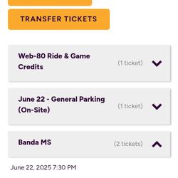 2 Tickets For Banda Ms Today 