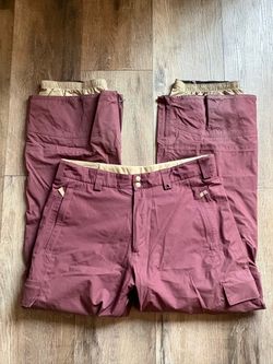 Burton Snowboarding Pants Burgundy Plum Cargo Womens Large (12-14)
