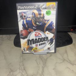 Madden 2003 For Ps2