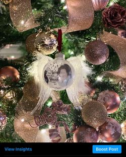 Floating Memorial Christmas Ornament