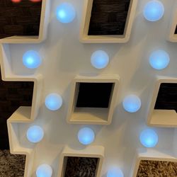 Hashtag With Lights 