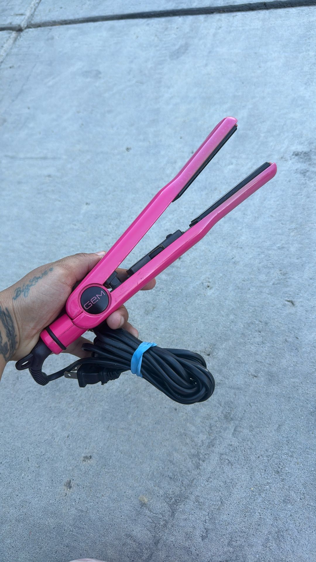 Pink GEM Hair Straightener