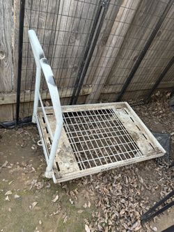 Commercial Push Cart Metal good condition rolls perfectly Asking 100$