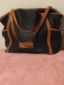 Large Dooney And Bourke Leather Tote Bag
