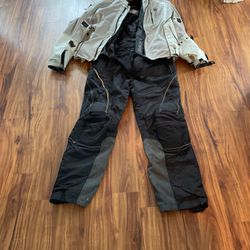 Joe Rocket XL Motorcycle Jacket And Pants
