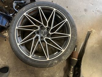 All 4 rims and tires