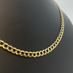 Gold Chain Curb Link 14K New
