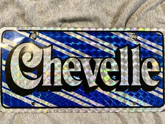 Chevelle license plate. Will Ship For 5$ Shipping Fee.