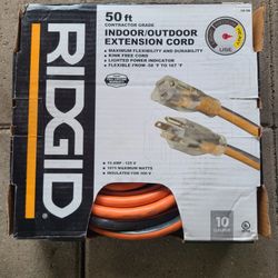 RIDGID 50ft Extencion Contrator Grade 10 Gauge 