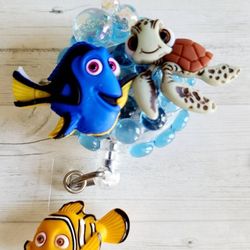 Nemo, Dory and Squirt ID holder