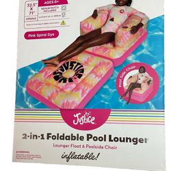Two in One foldable pool loungert