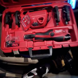 Milwaukee crimper tools with all the attachments