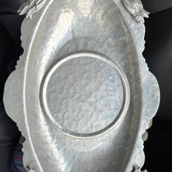 Rodney Kent Handwrought Hammered Aluminum Plate 