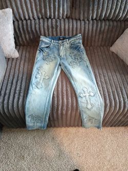 Forever 12 FWRD Crystalized Templar slim-fit jeans
