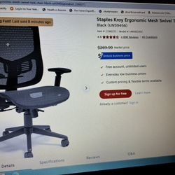 Chair! Ergonomic! New!