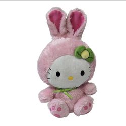 Ty Sanrio Hello Kitty Plush 6" Pink Bunny Costume Stuffed Animal Toy 2011 Easter