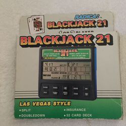 Blackjack 21 Radica Handheld Electronic Game New 