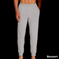 New SZ xl Gray Jogger Elastic Waist Drawstring with Pockets pants by goodfellow