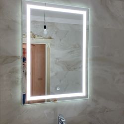 Led Mirror.                                   Bathroom Vanity 