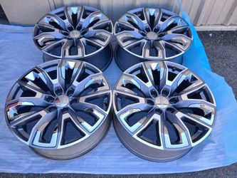 2025 NEW OEM ORIGINAL TAKEOFFS GMC SIERRA DENALI ULTIMATE 22 INCH ONLY WHEELS $ 1500 