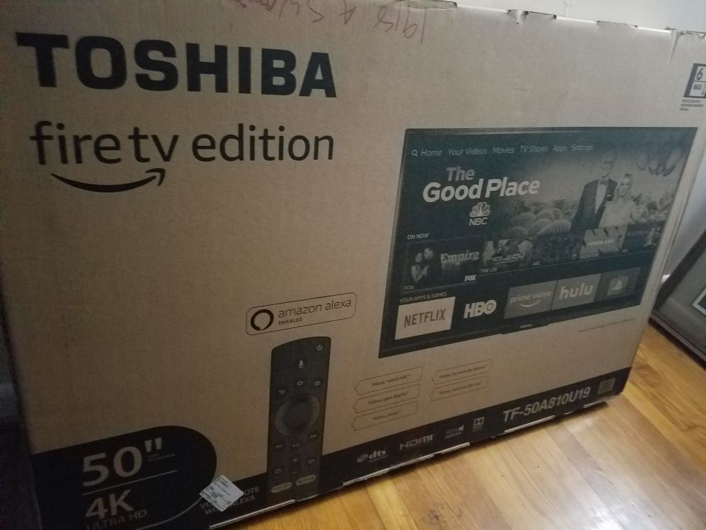 Brand new Toshiba 4k smart tv 50 Inch