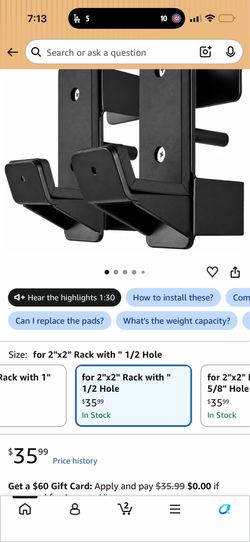 New j hooks for 2” rack