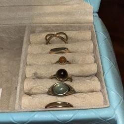 Earth Tone Ring Set