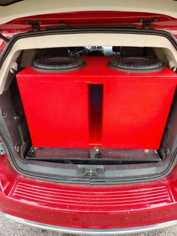 Custom built subwoofer box for 2 15s