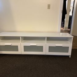 White IKEA TV Stand/Credenza 