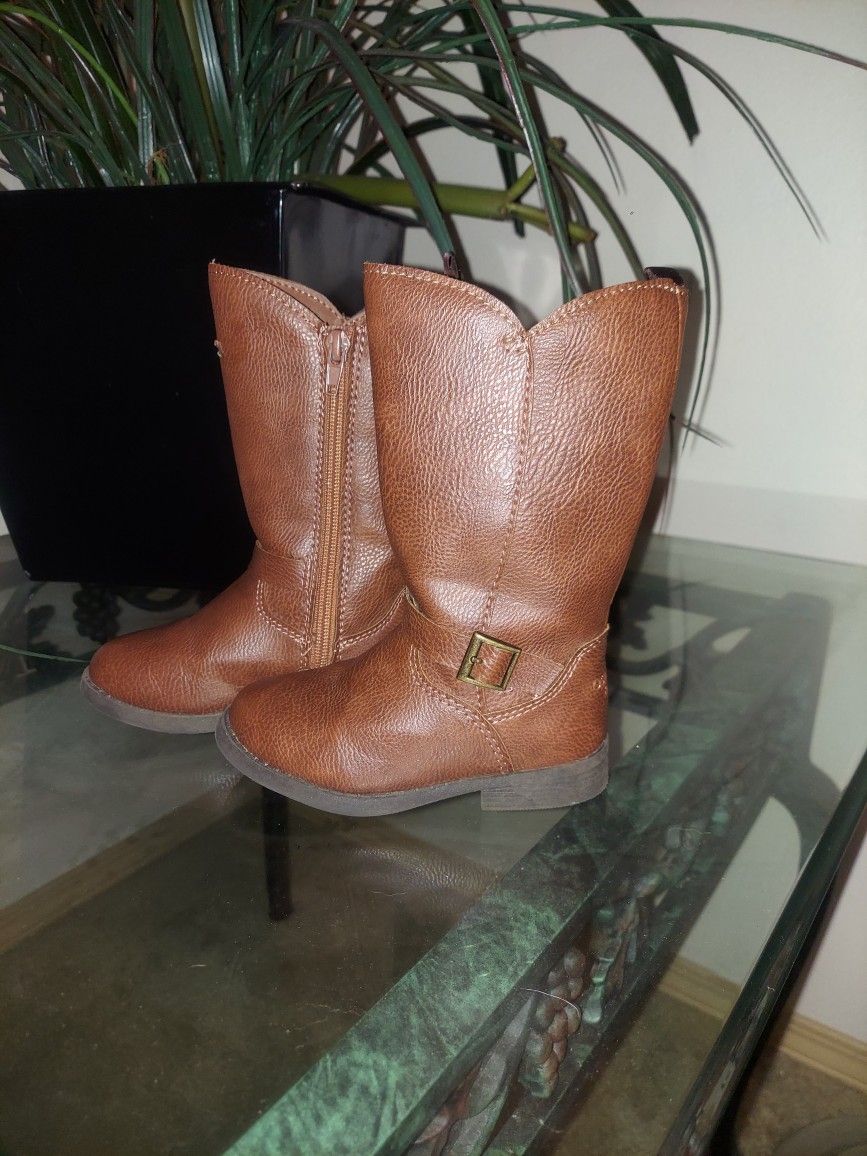 OshKosh B'gosh Lumi Toddler Girls' Boots Chocolate Size 8