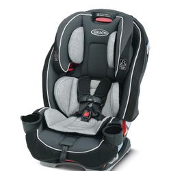 Graco SlimFit 3-in-1 Convertible Car Seat, Ultra-Space-Saving Design, Darcie, Suitable for Rear and Forward-Facing, Highback Booster Seat with 10-Posi