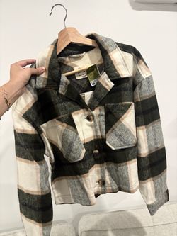 Plaid Cropped Shacket