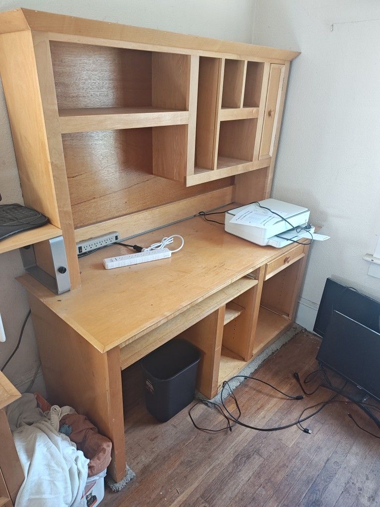 Office Desk And Cabinet