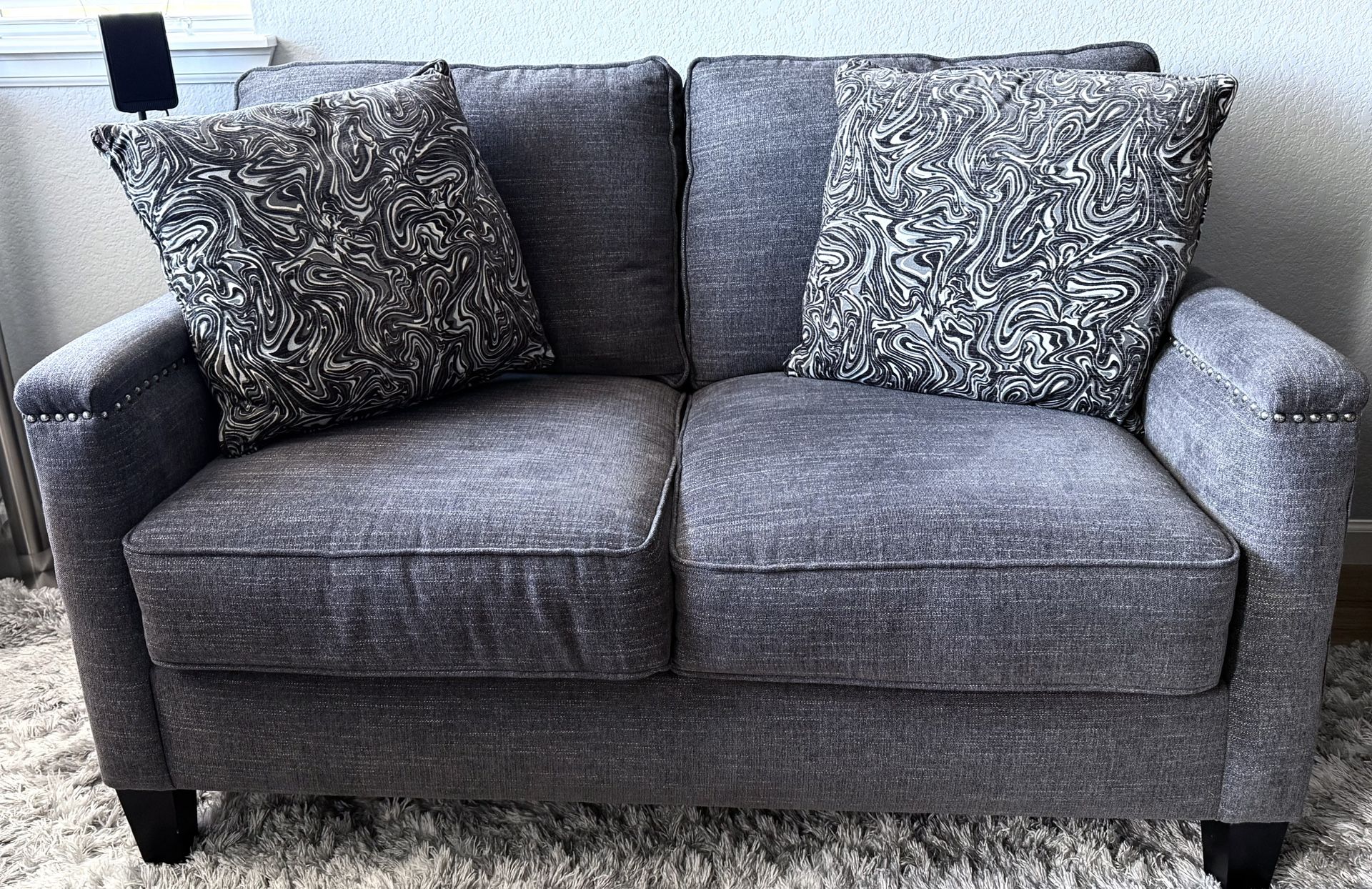 Loveseat Sofa With Two free Pillows