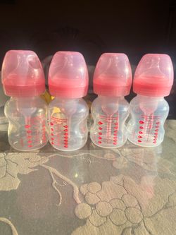 Dr Brown Pink 5oz Bottles Wide Neck