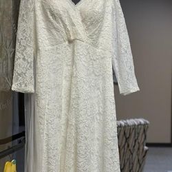 Beautiful Ivory Bohemian Wedding Dress 